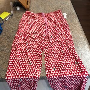 Christmas pajama pants - red and white: never worn